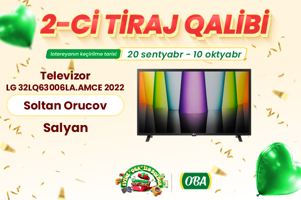 LG televizorunun qalibi