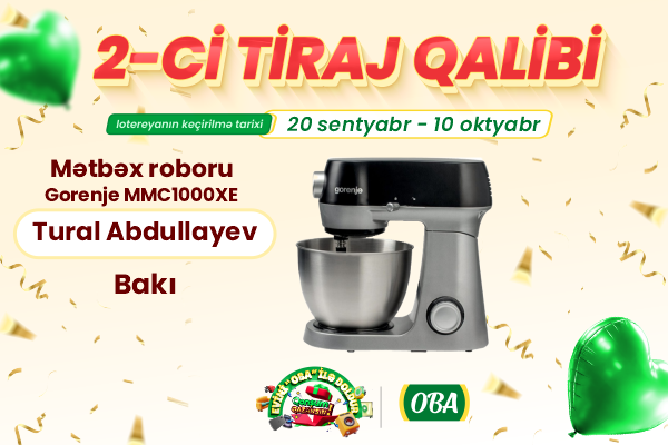 Gorenje mətbəx robotunun qalibi
